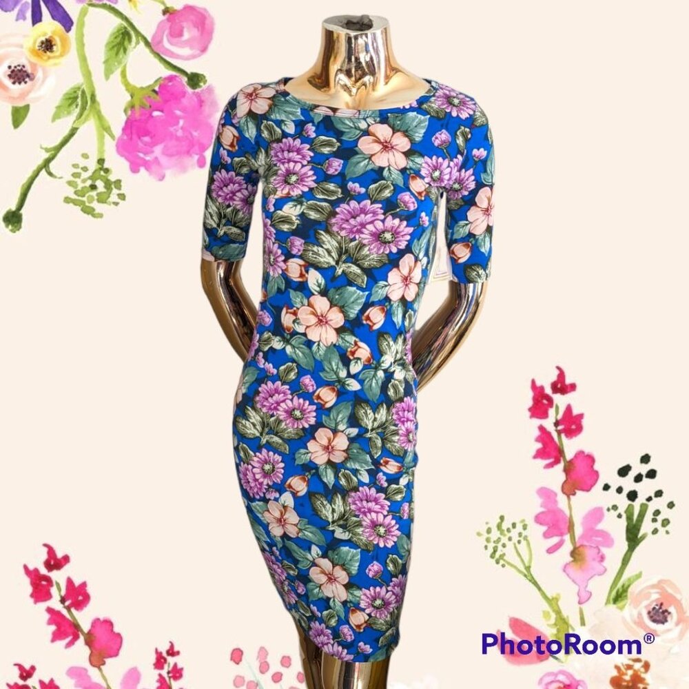 NWT LuLaRoe Julia Pencil Dress Floral XXS